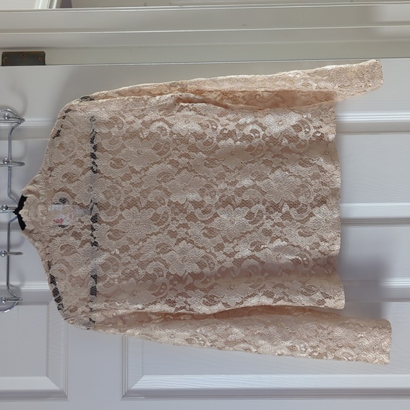 Vintage Joseph Ribkoff Cream Lace Top - Picture 10 of 10